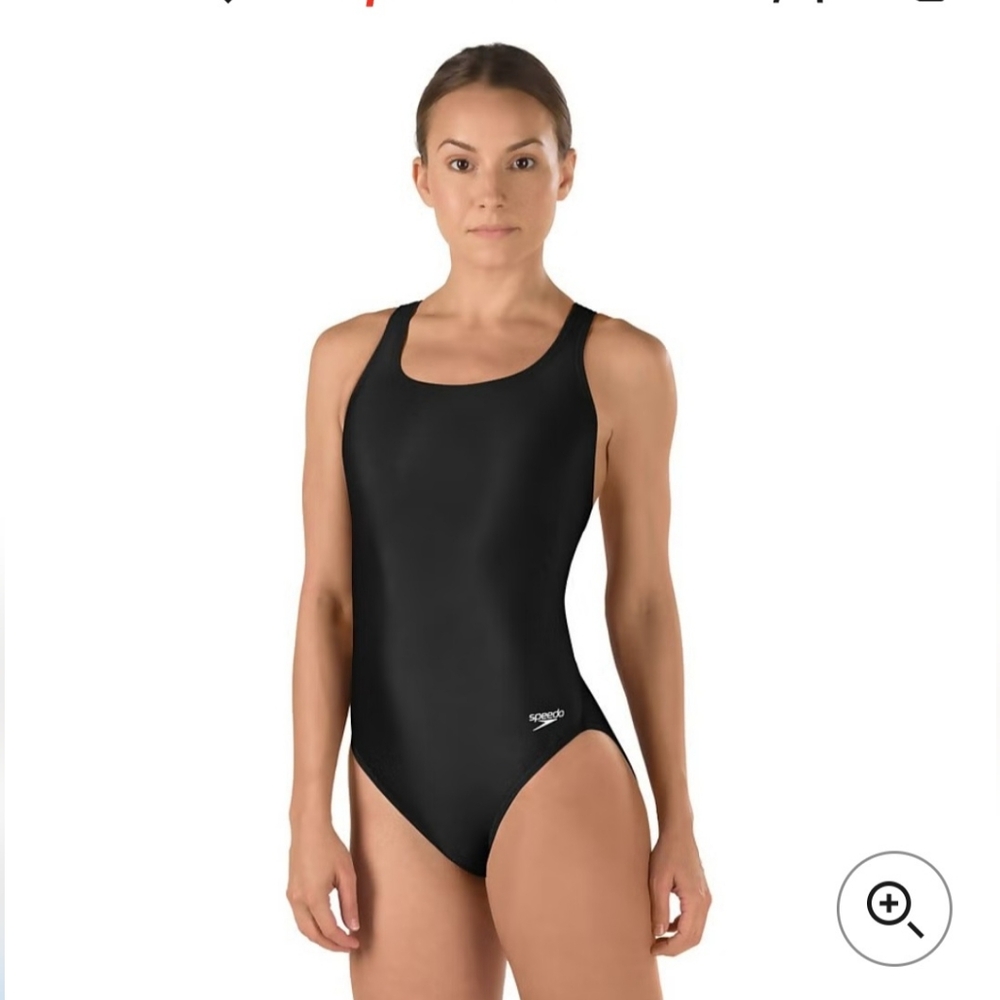 Women's Speedo Training Soild Super Proback Onepiece  ProLT Black 8/34 NEW